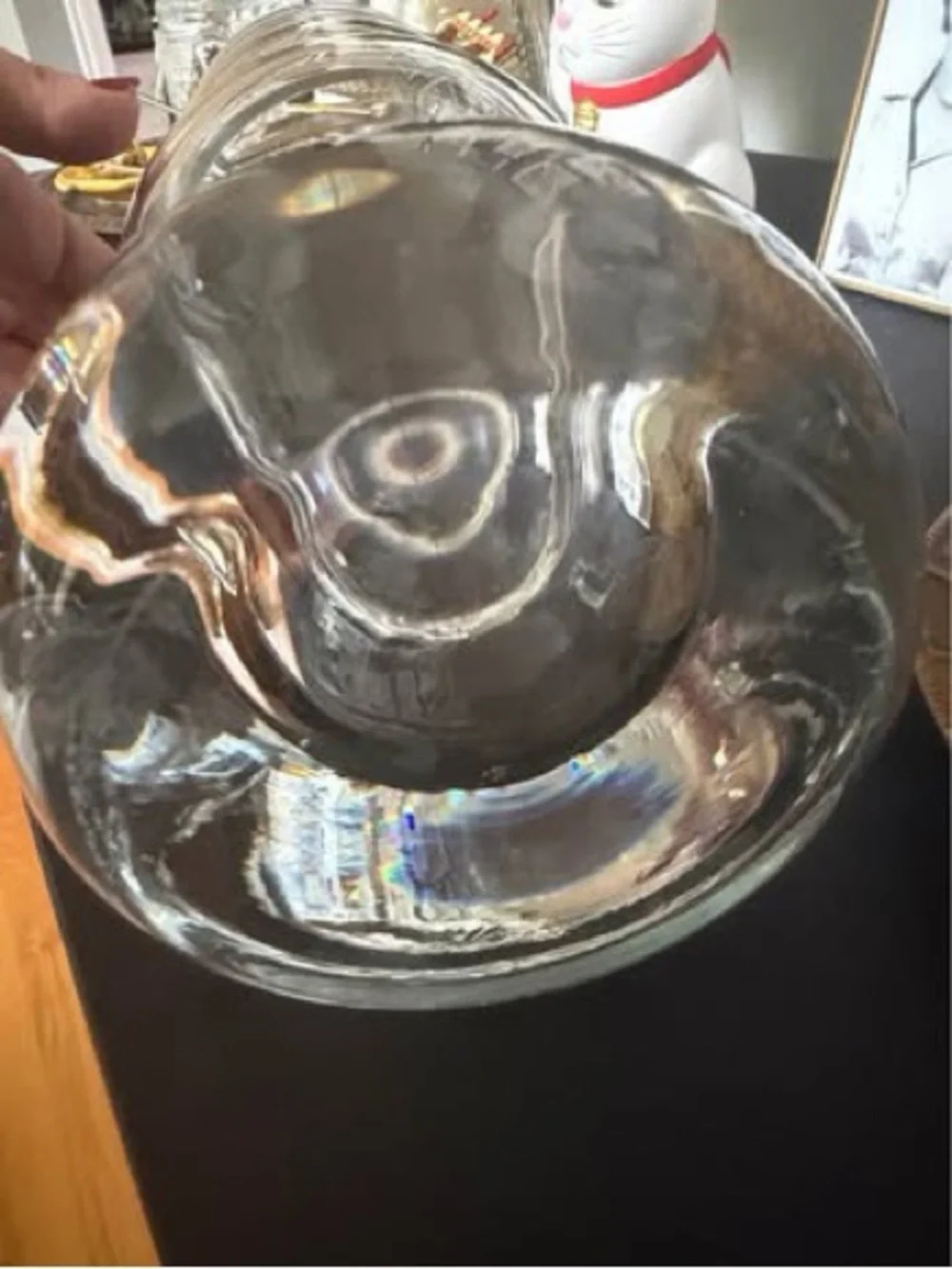 Schott Zwiesel German Crystal Bubble Vase 15” |  Modern Vintage Decor | 60s MCM